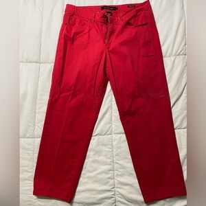 Calvin Klein Jeans Red Skinny Crop Pants